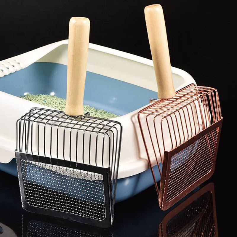 Stainless Steel Cat Litter Scoop – 2-in-1 Mesh | PuppyPaw™