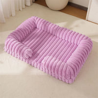 Calming Orthopedic Memory Foam Dog Bed – Bolster | PuppyPaw™