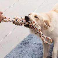 Dog Rope Knot Toy – Braided Polyester Chew | PuppyPaw™
