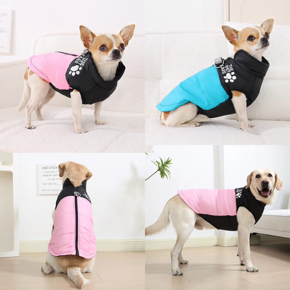 Windproof Waterproof Dog Jacket – Reflective | PuppyPaw™