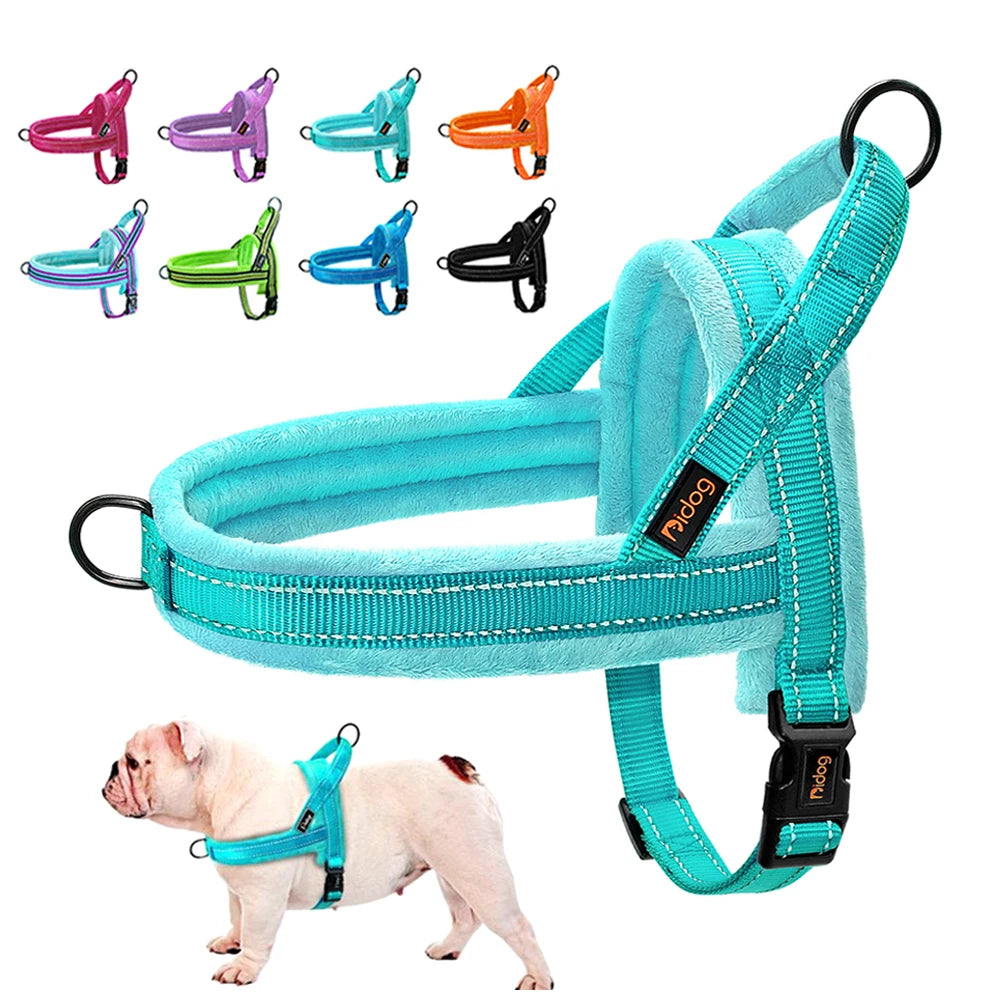 Padded Dog Harness Vest – Reflective Winter Warm | PuppyPaw™