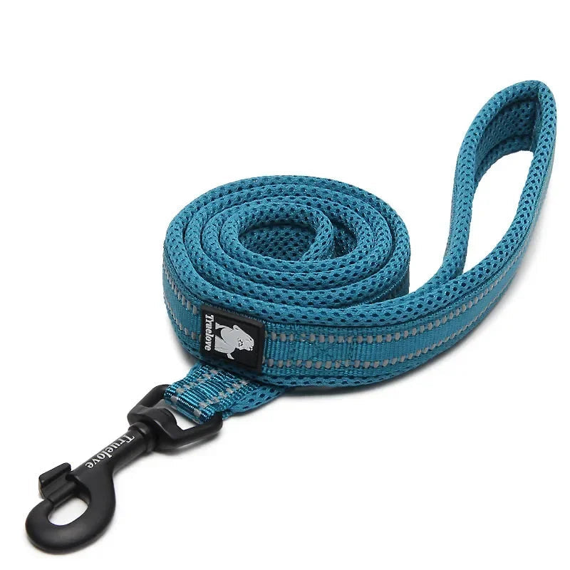 Reflective Padded Dog Leash – 3M Mesh Handle | PuppyPaw™