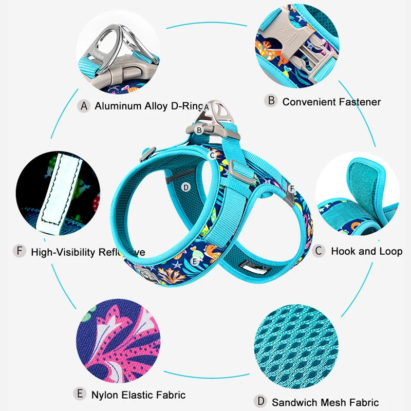 Step-In Dog Harness – Cooling Air-Mesh | PuppyPaw™