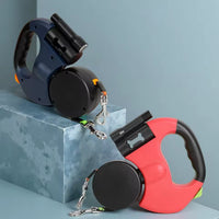 Dual Retractable Dog Leash – LED & No-Tangle | PuppyPaw™