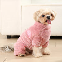 Full-Coverage Fleece Dog Jacket – Zip & D-Ring | PuppyPaw™