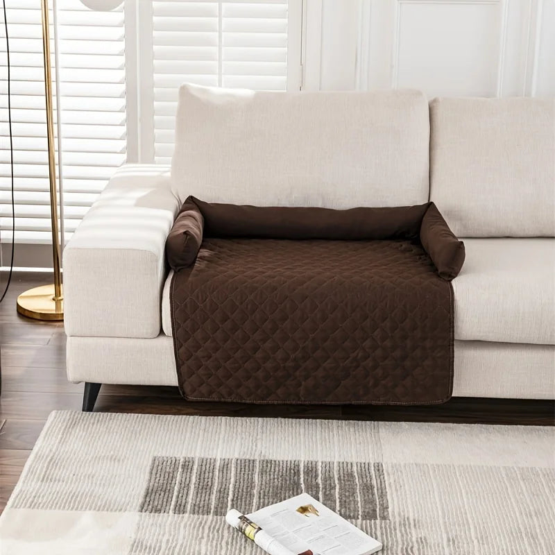 Waterproof Pet Sofa Bed – Removable Bolster Cushion | PuppyPaw™
