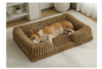 Calming Orthopedic Memory Foam Dog Bed – Bolster | PuppyPaw™