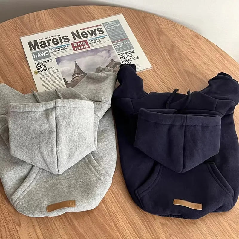 Soft Fleece Dog Hoodie – Zip-Up Pullover | PuppyPaw™