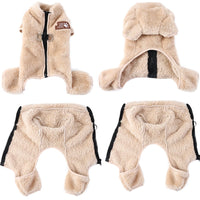 Full-Coverage Fleece Dog Jacket – Zip & D-Ring | PuppyPaw™
