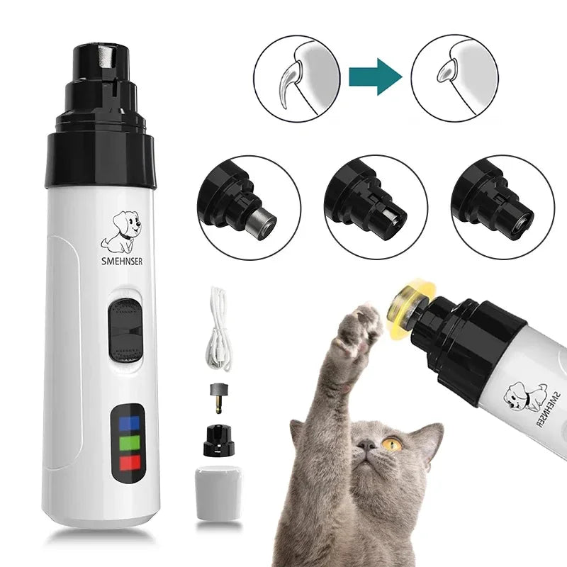 Electric Pet Nail Grinder – Diamond Bit Replaceable | PuppyPaw™