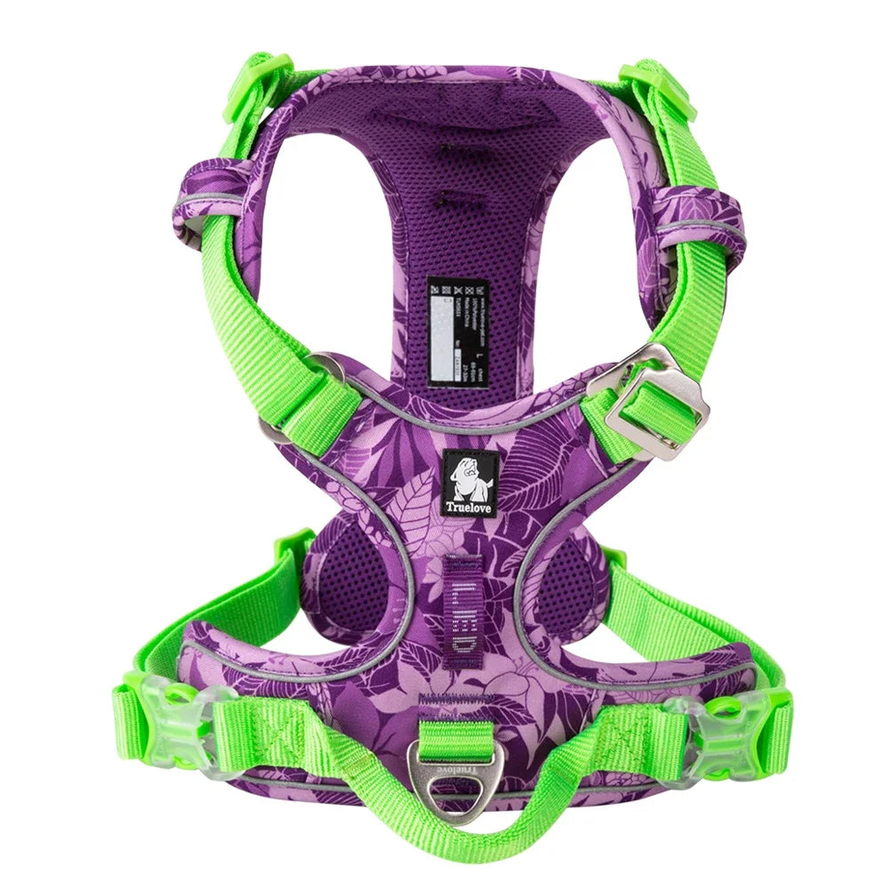 No-Pull Reflective Dog Harness – Back Handle | PuppyPaw™