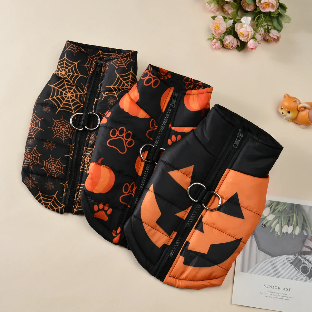 Halloween Waterproof Dog Vest – Winter Jacket | PuppyPaw™