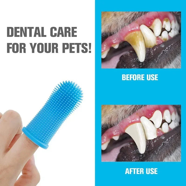 Silicone Finger Toothbrush – 360° Pet Dental Care | PuppyPaw™