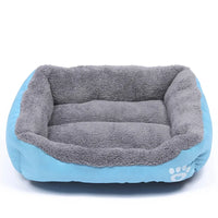 Plush Square Dog Sofa Bed – Waterproof Cushion | PuppyPaw™