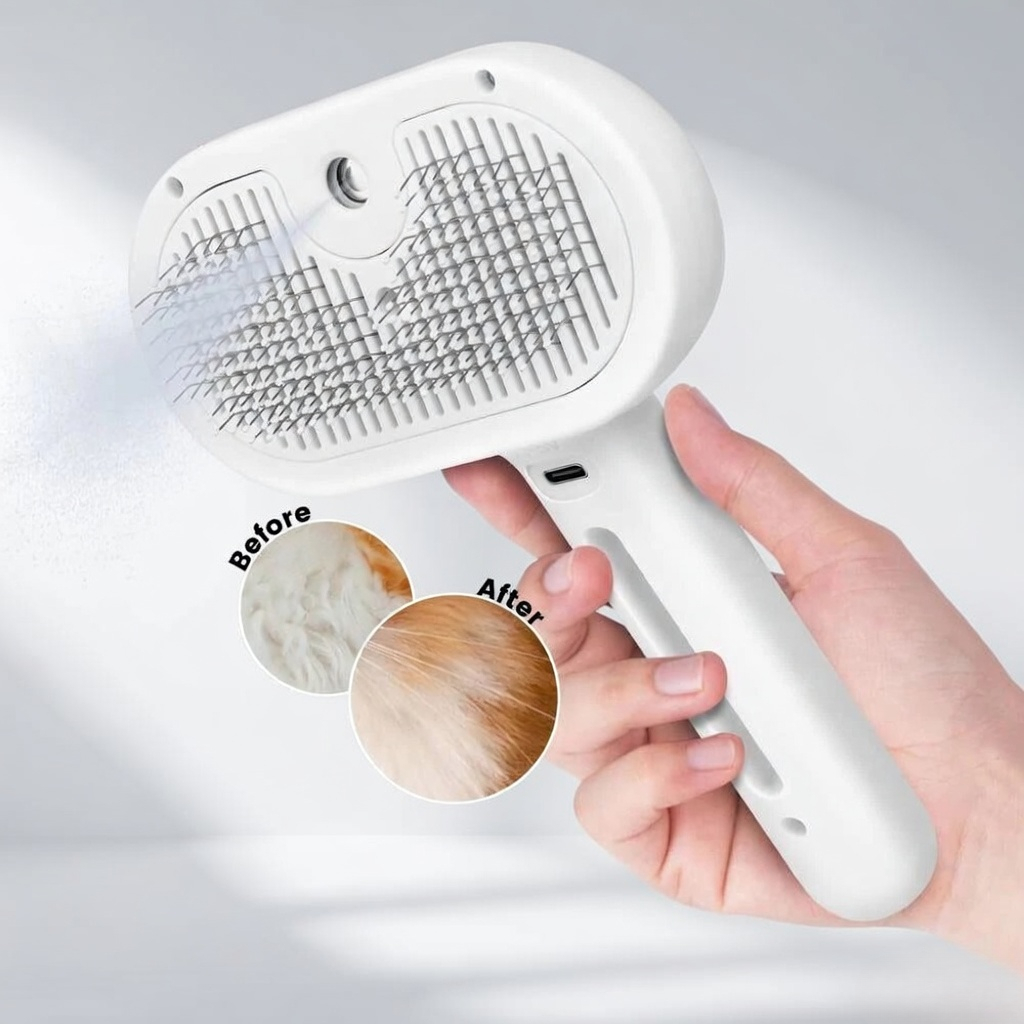 PuppyPaw™ Steam Spray Grooming Brush