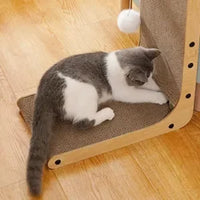 L-Shape Cat Scratching Post – Cardboard | PuppyPaw™