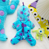 Dog Dinosaur Hooded Coat – Thick Winter Fleece | PuppyPaw™