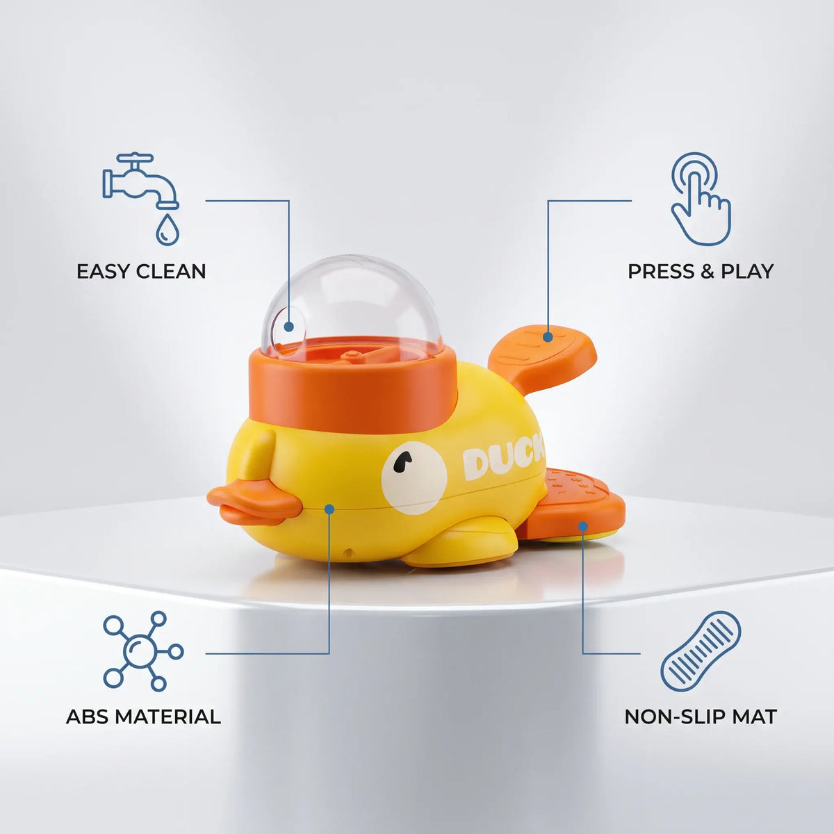 Interactive Duck Puzzle Feeder – Anti-Slip Base | PuppyPaw™
