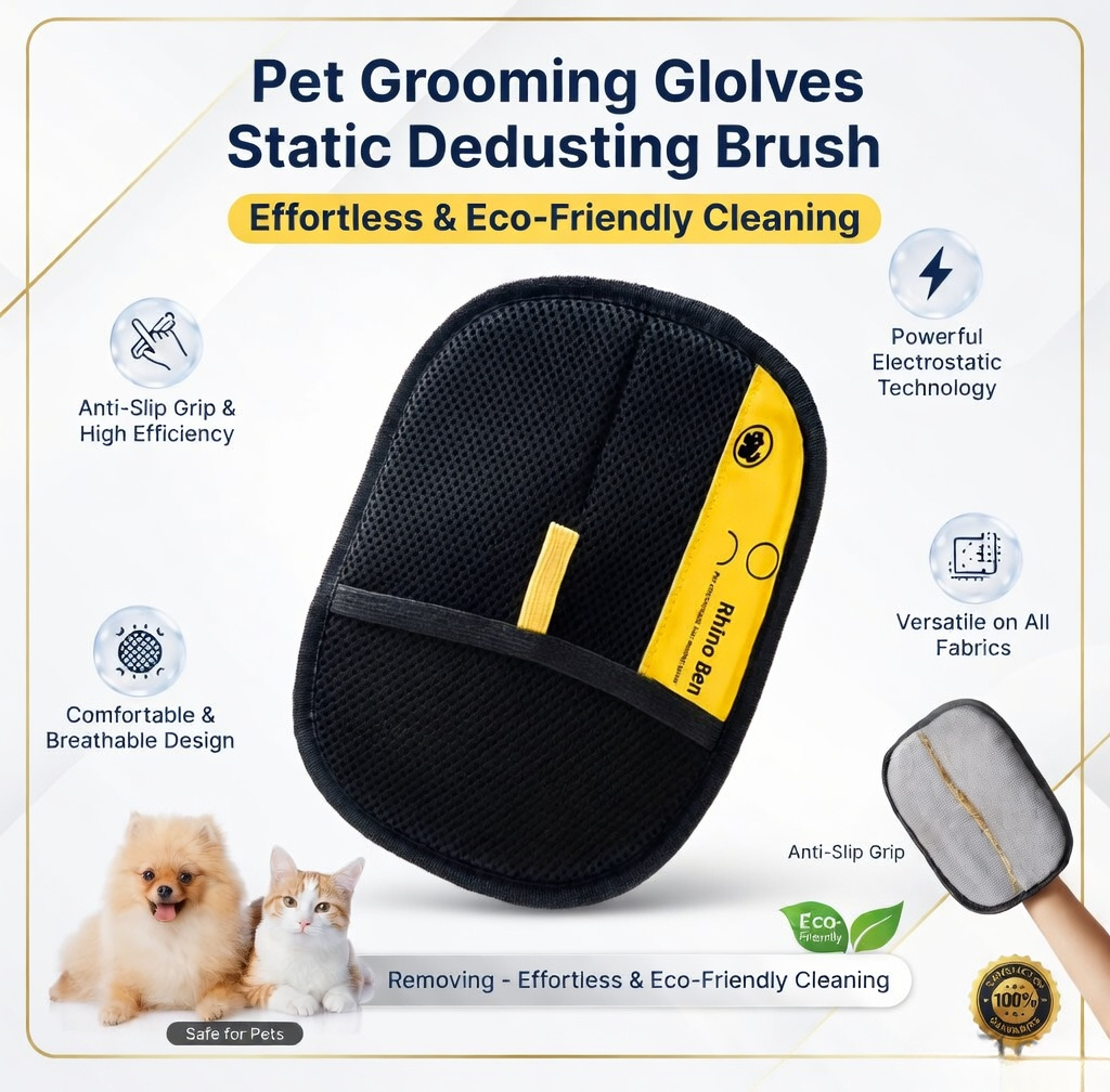 PuppyPaw™ Electrostatic Grooming Glove