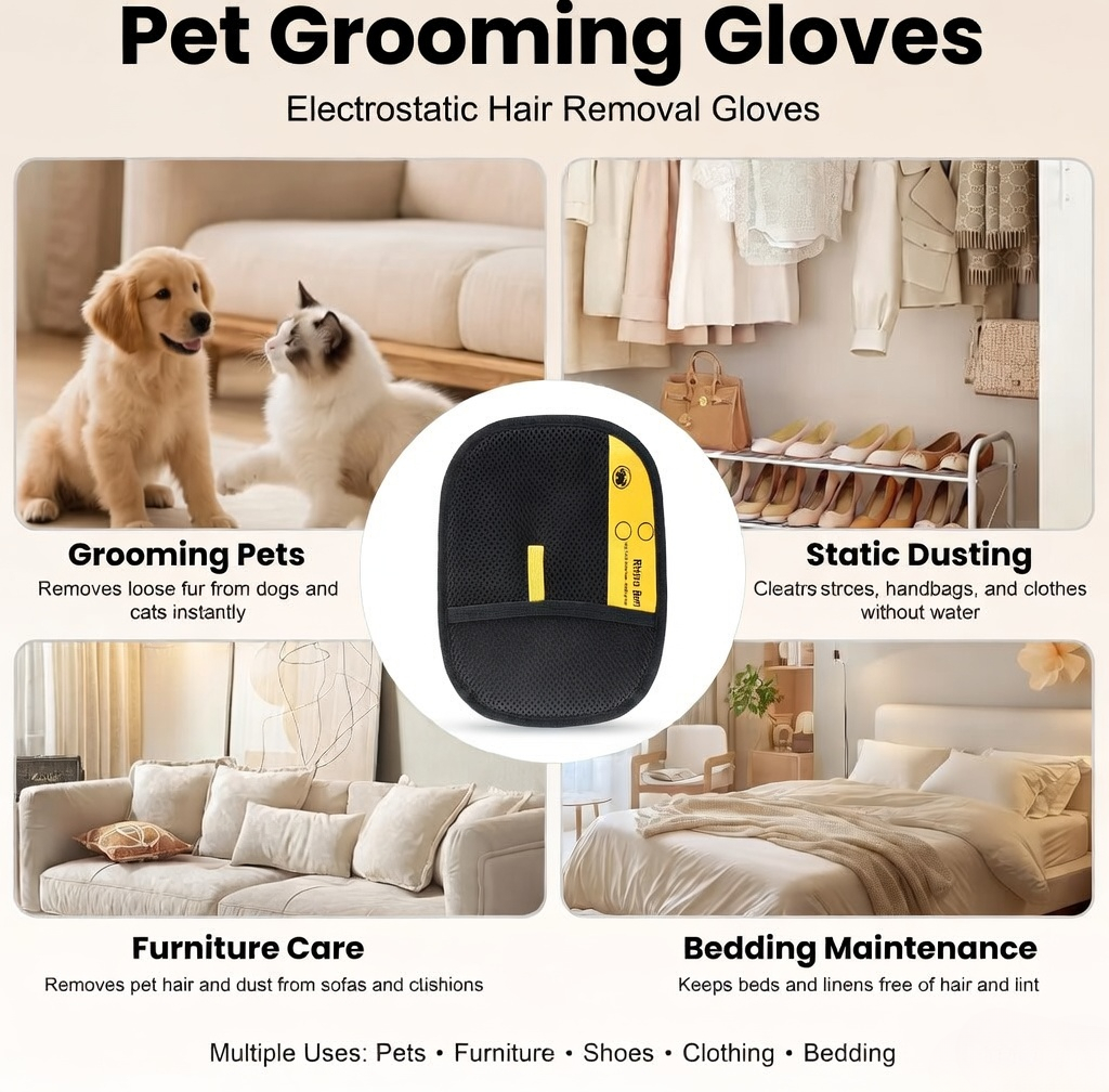 PuppyPaw™ Electrostatic Grooming Glove