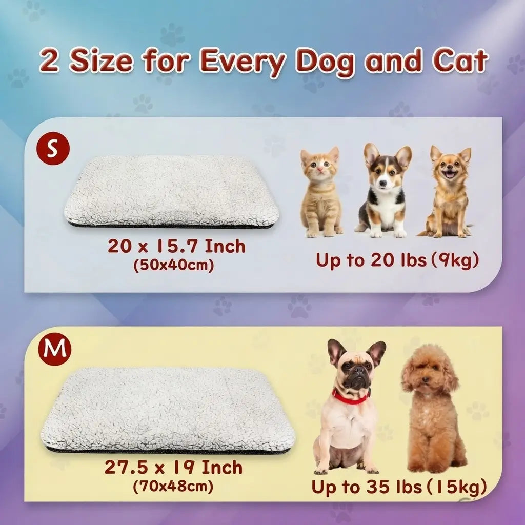 Self-Heating Pet Blanket Mat – No Electricity | PuppyPaw™