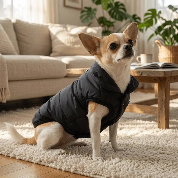 Waterproof Fleece Dog Jumpsuit – Hooded & Lined | PuppyPaw™