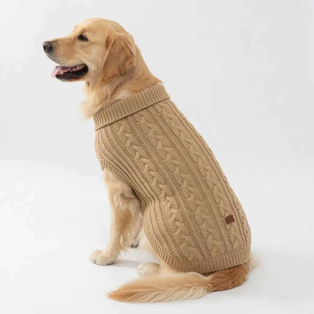 Knitted Dog Sweater – Soft Stretch Knitwear | PuppyPaw™