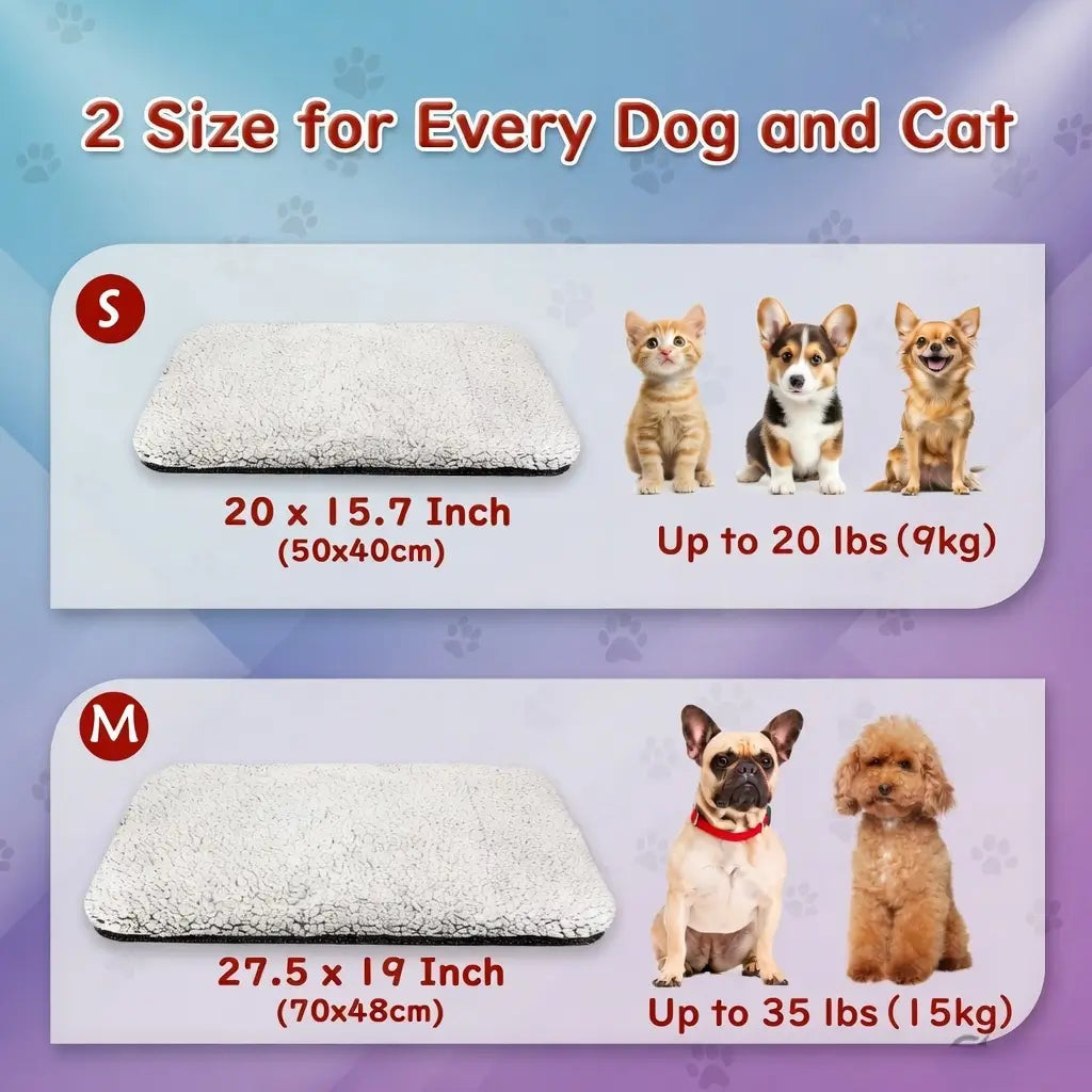 Self-Heating Pet Blanket Mat – No Electricity | PuppyPaw™