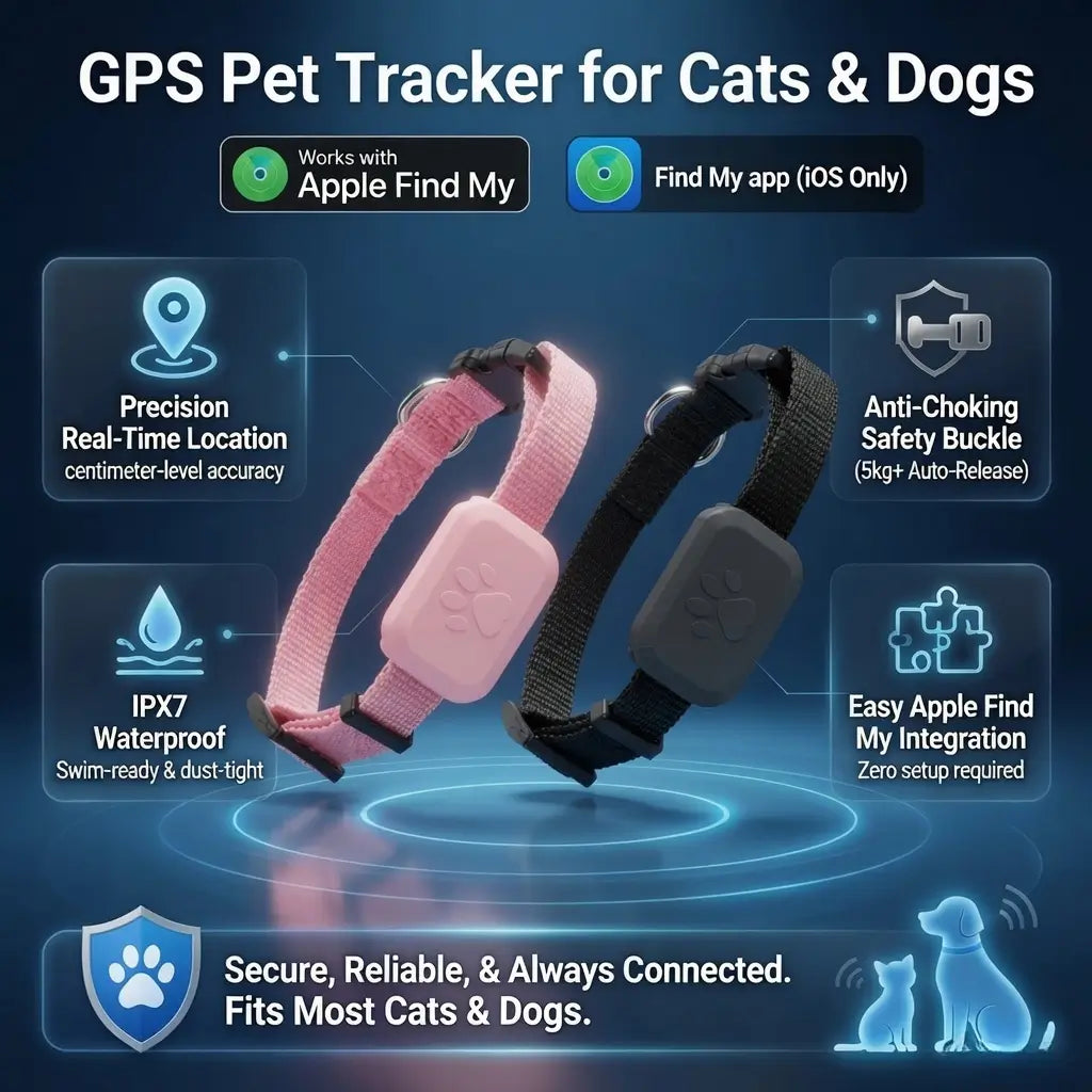 Waterproof GPS Pet Tracker – Real-Time Tracking | PuppyPaw™