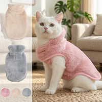 Reversible Fleece Cat Jacket – High Neck | PuppyPaw™