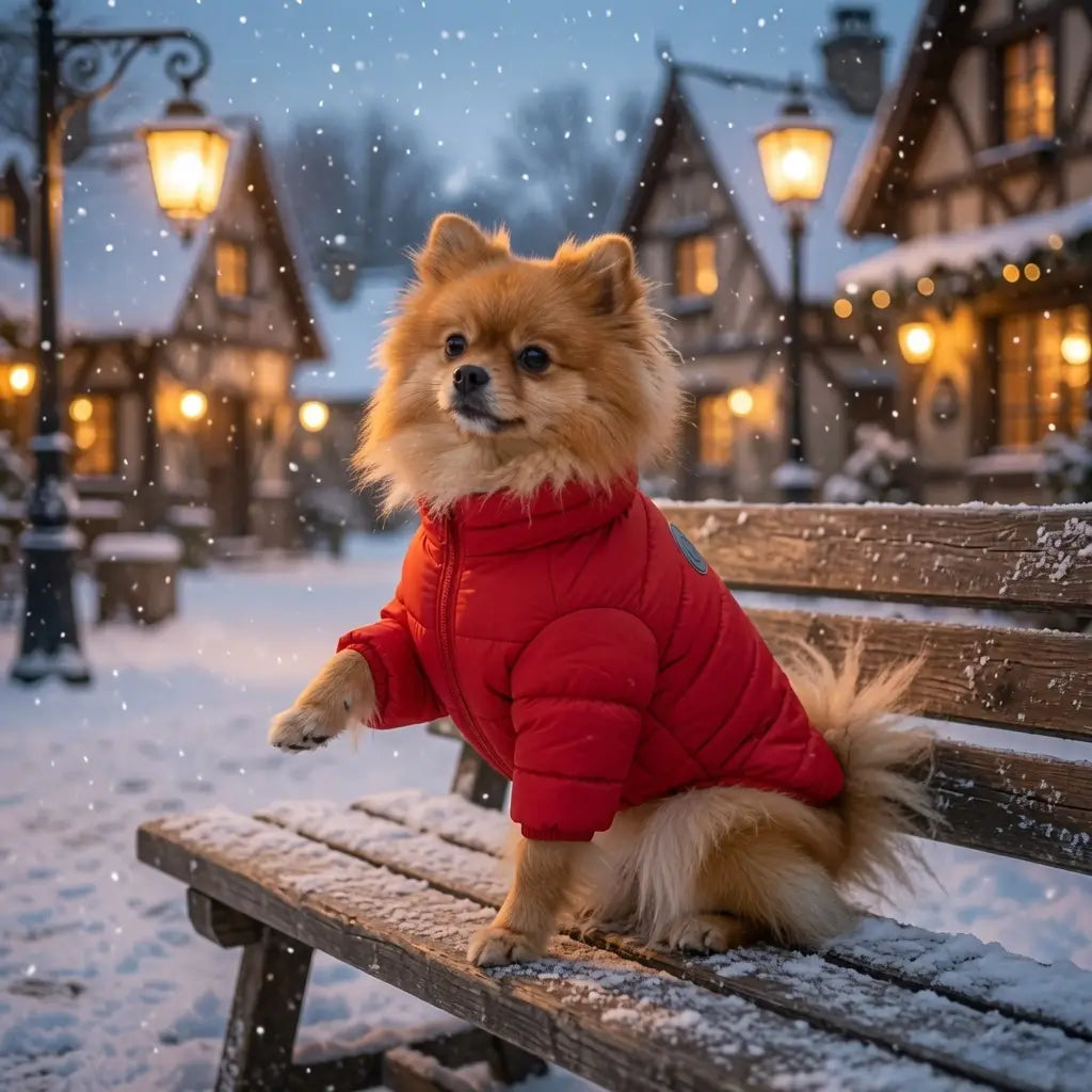 Dog Winter Jumpsuit – Padded Cotton Coat | PuppyPaw™