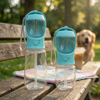 Dog Food & Water Travel Bottle – 2-in-1 Portable | PuppyPaw™