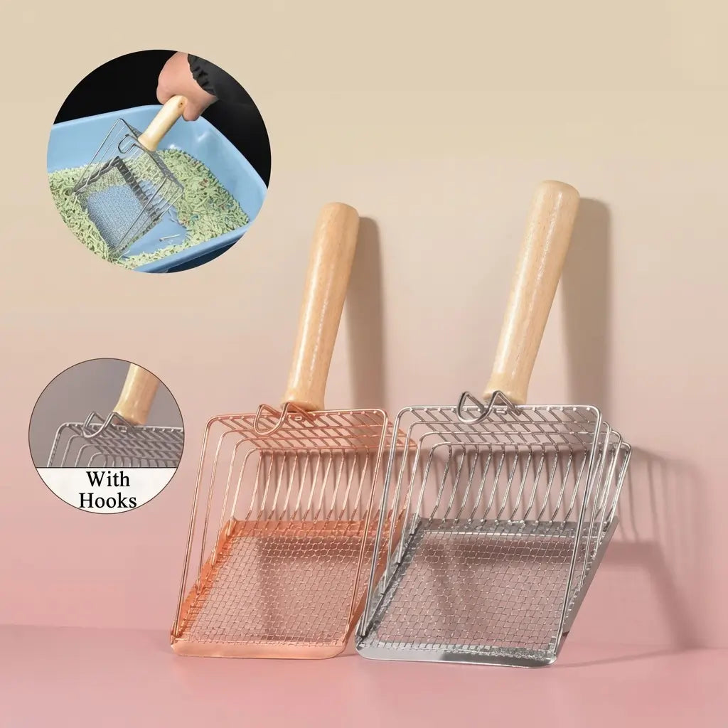 Stainless Steel Cat Litter Scoop – 2-in-1 Mesh | PuppyPaw™