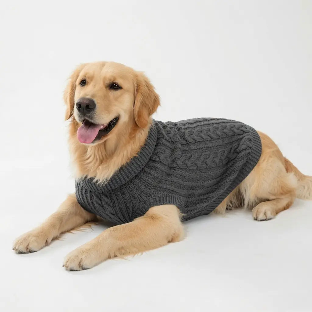Knitted Dog Sweater – Soft Stretch Knitwear | PuppyPaw™