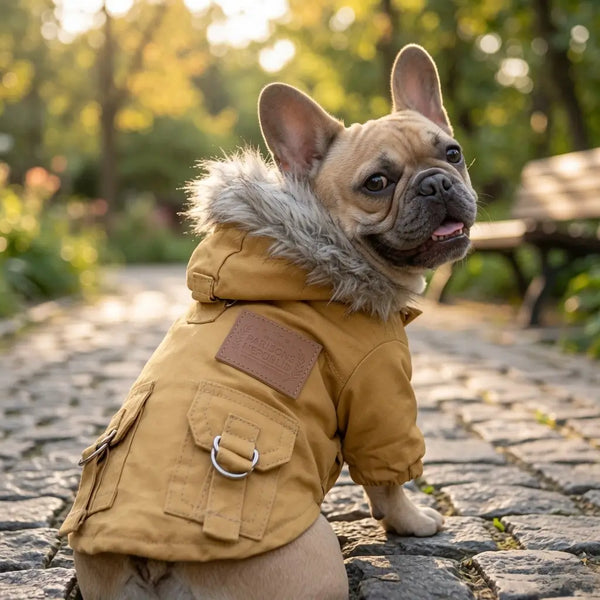 Thickened Hoodie Dog Coat – Polyester Fleece | PuppyPaw™
