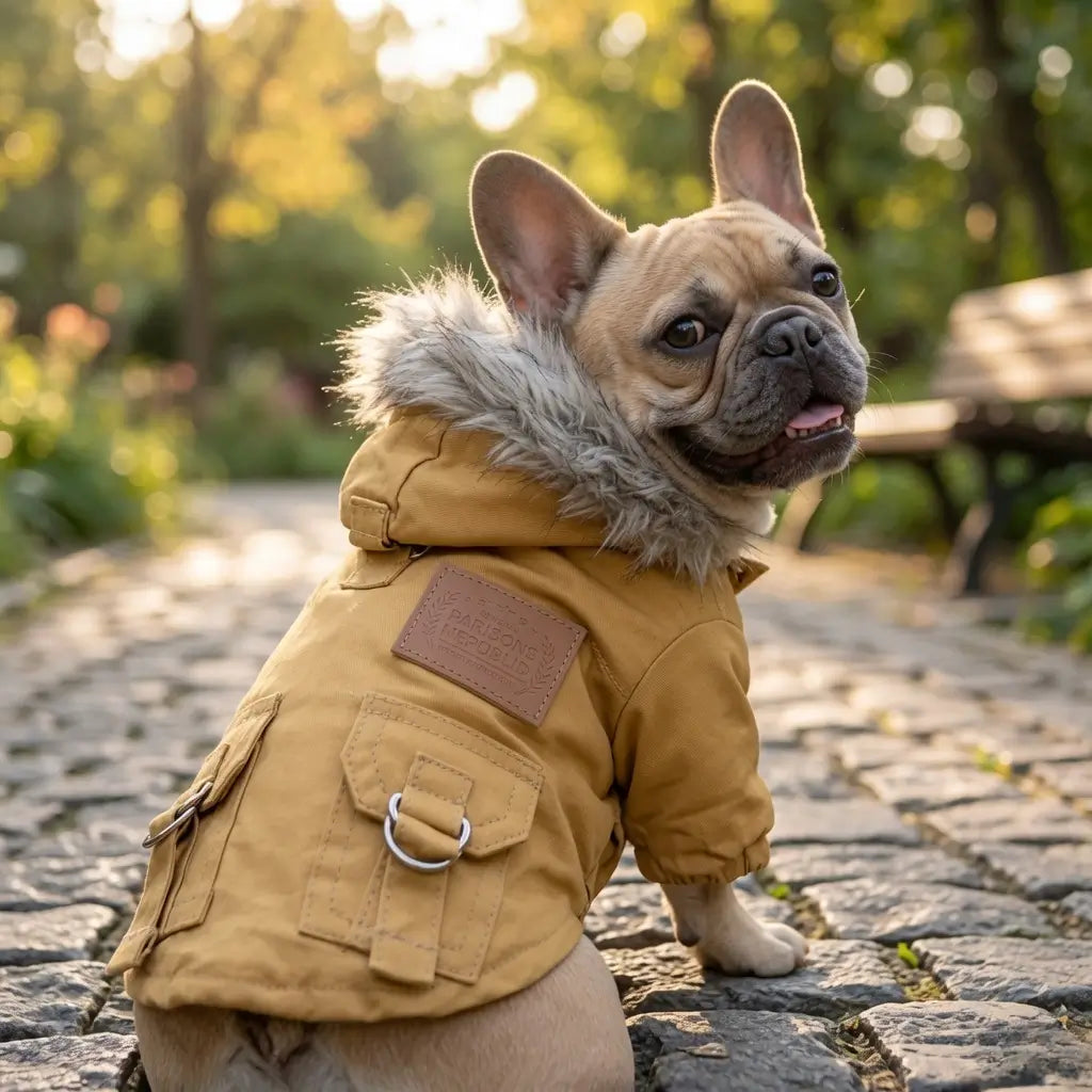 Thickened Hoodie Dog Coat – Polyester Fleece | PuppyPaw™