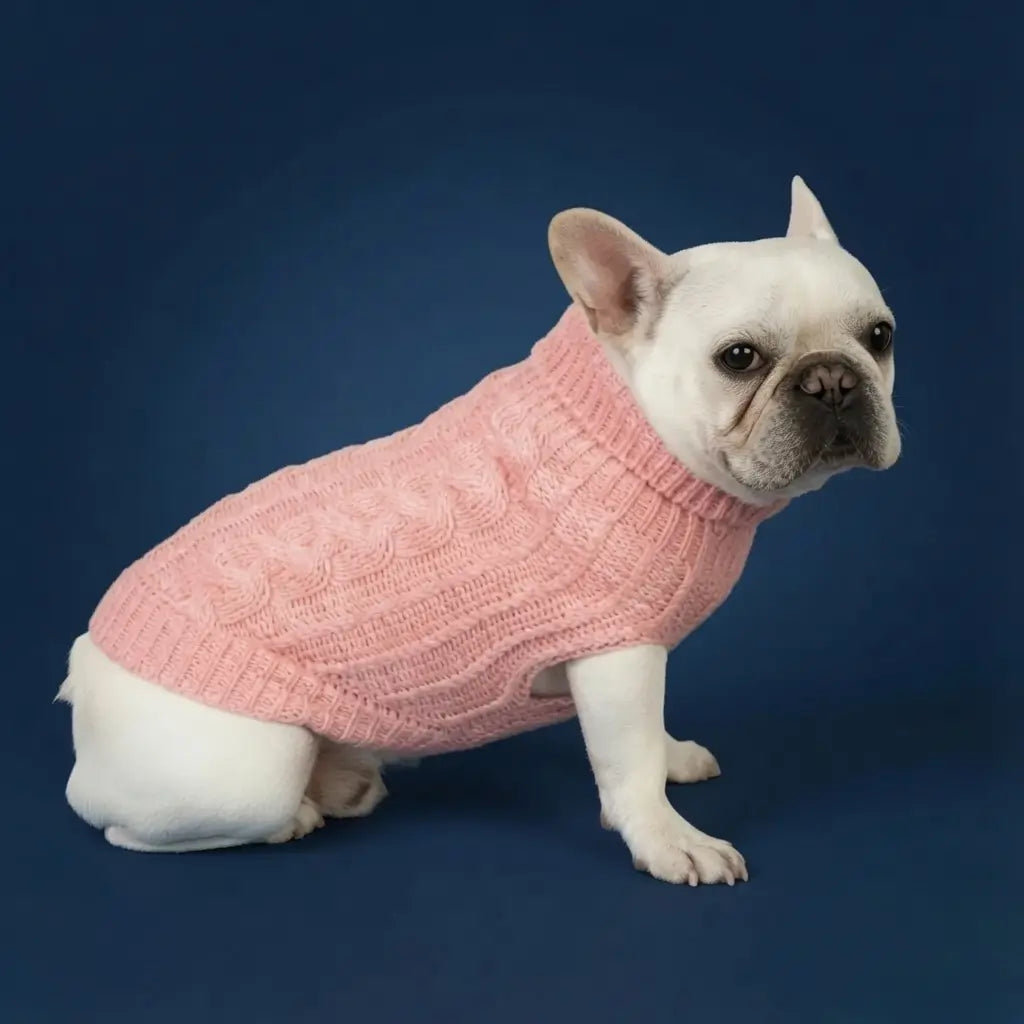 Knitted Dog Sweater – Soft Stretch Knitwear | PuppyPaw™