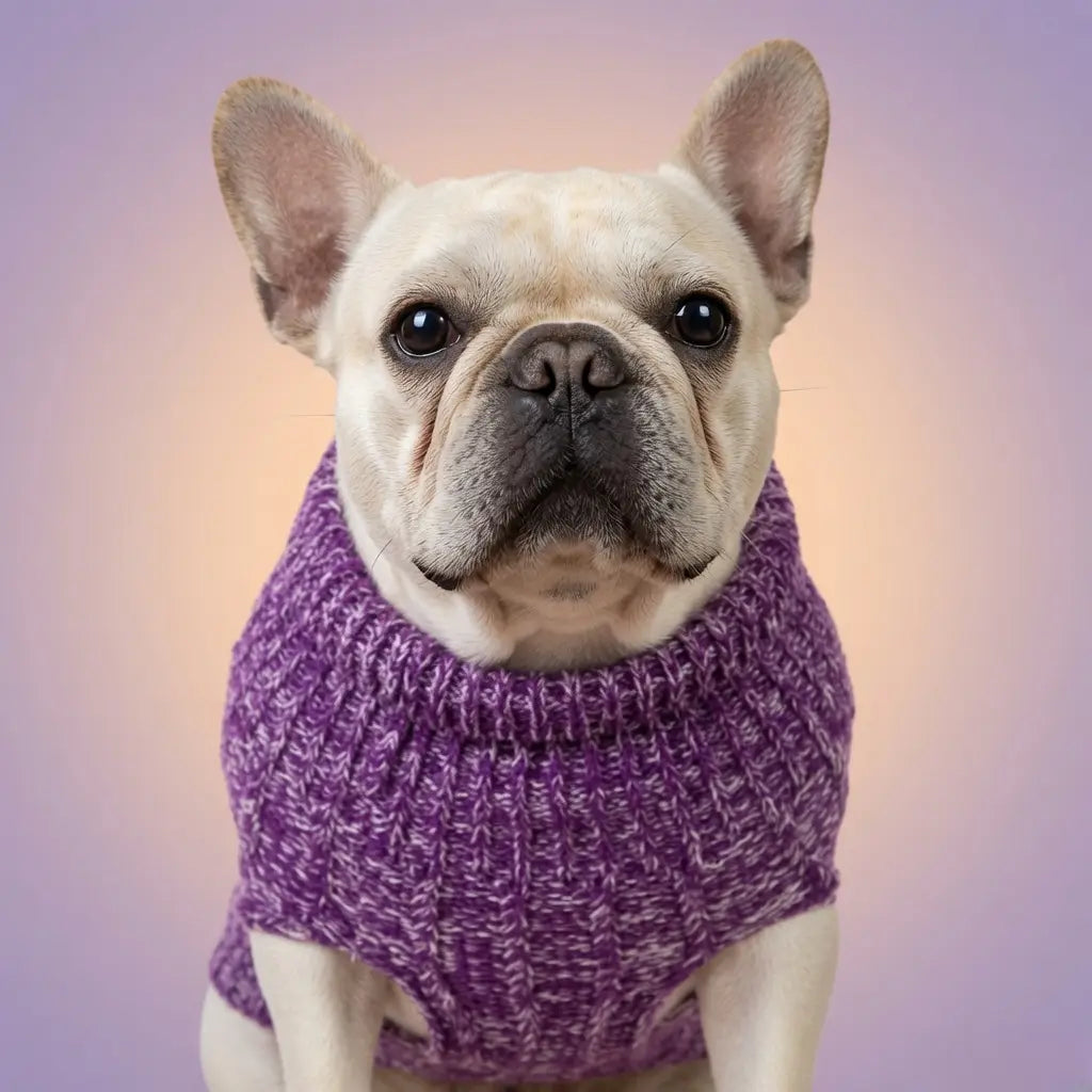 Knitted Dog Sweater – Soft Stretch Knitwear | PuppyPaw™