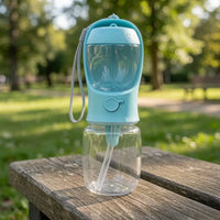 Dog Food & Water Travel Bottle – 2-in-1 Portable | PuppyPaw™