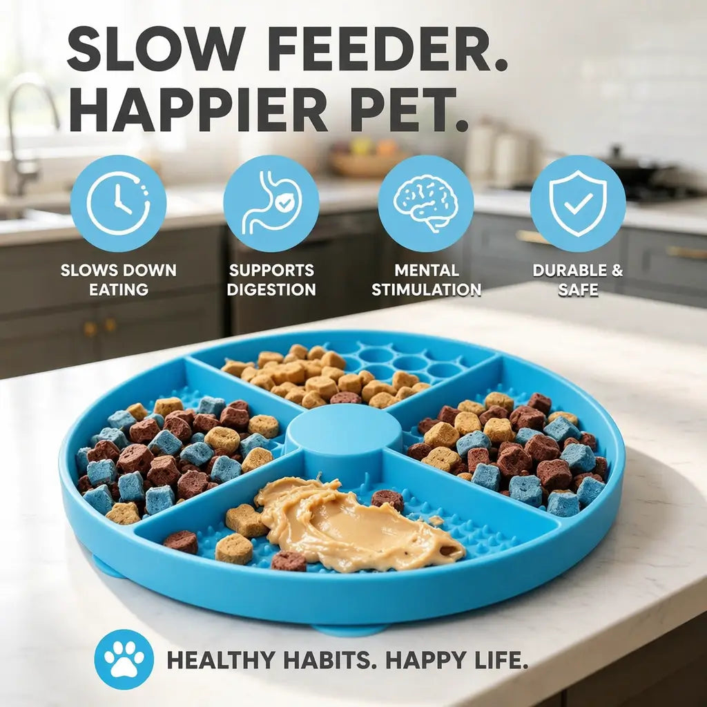 Silicone Lick Mat – Slow Feeder Suction Cup | PuppyPaw™