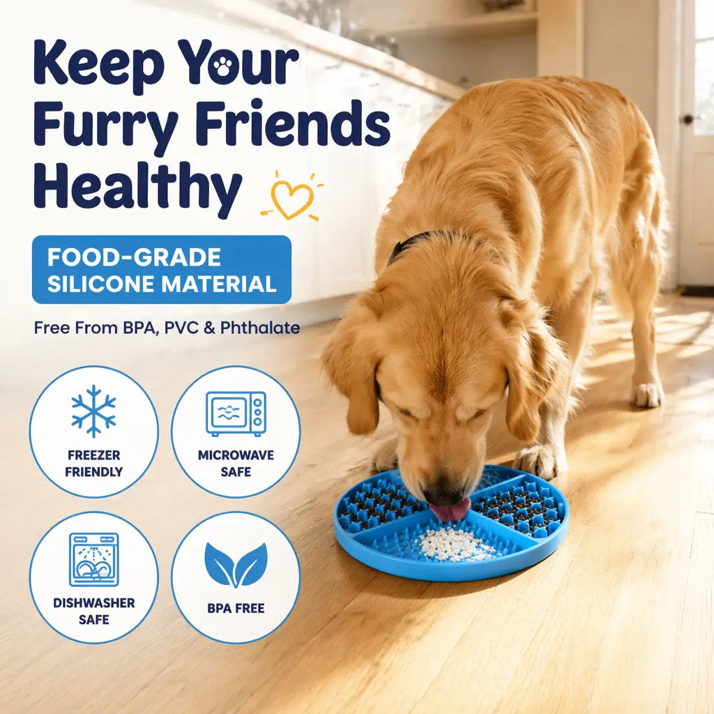 Silicone Lick Mat – Slow Feeder Suction Cup | PuppyPaw™