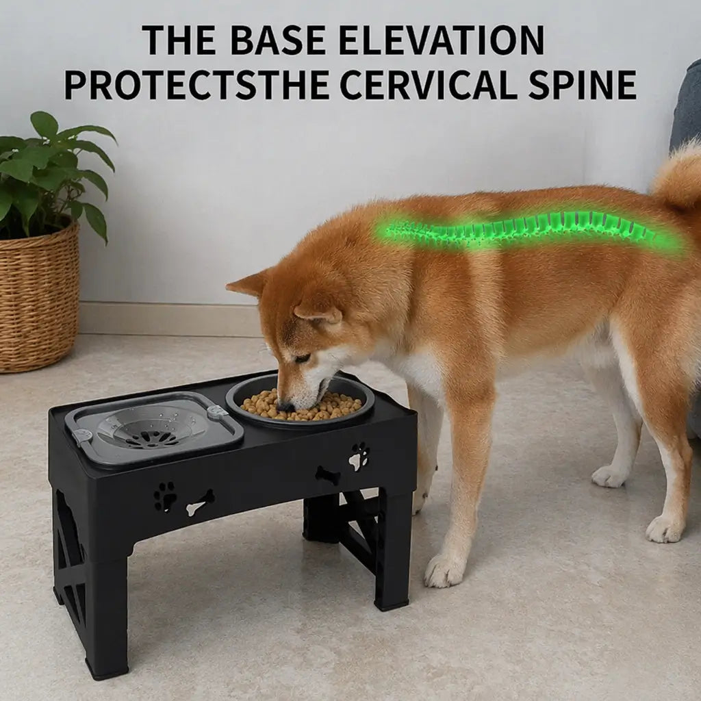 Adjustable Height Pet Feeder – 3-in-1 Slow Feed | PuppyPaw™