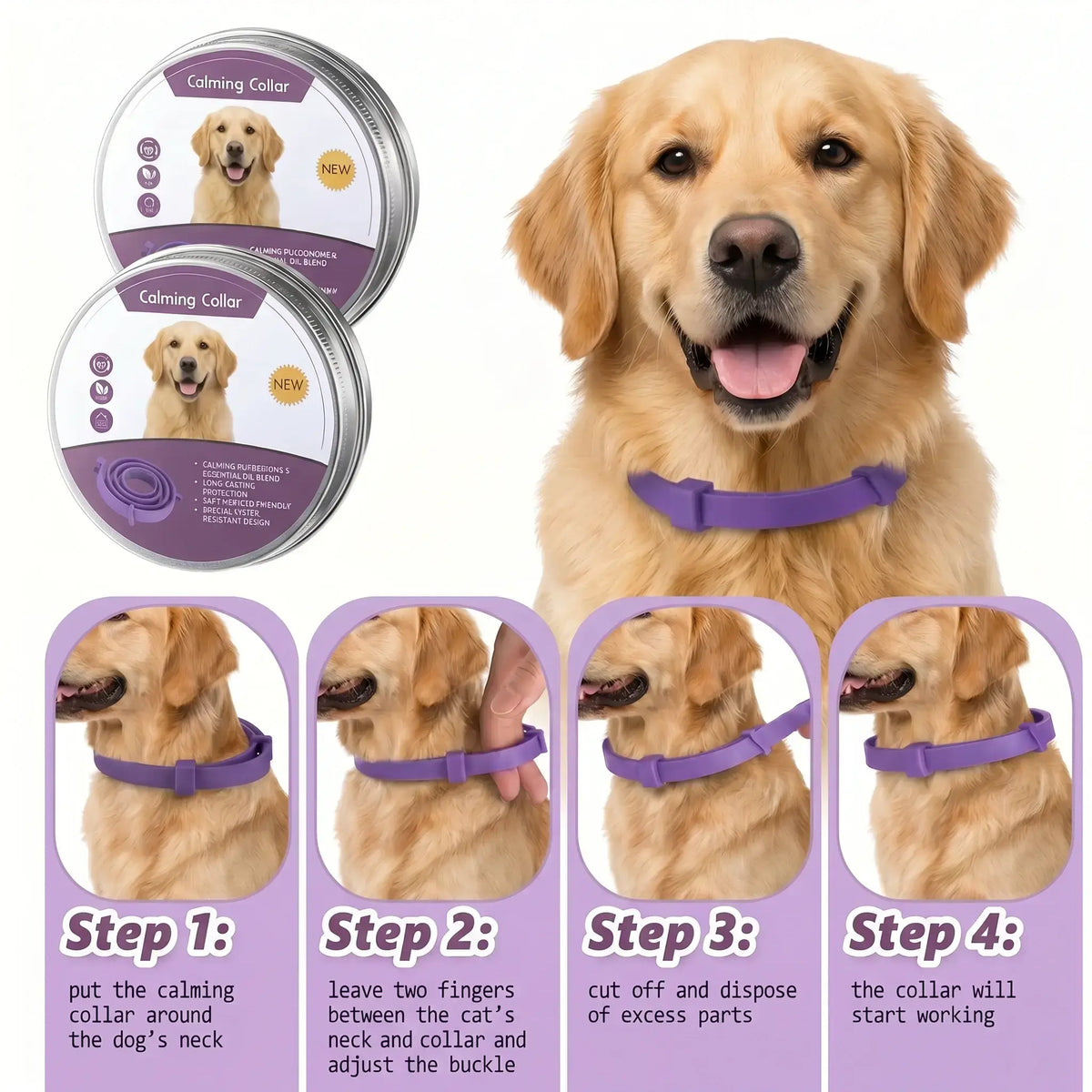 Dog Calming Collar – Pheromone Anxiety Relief | PuppyPaw™