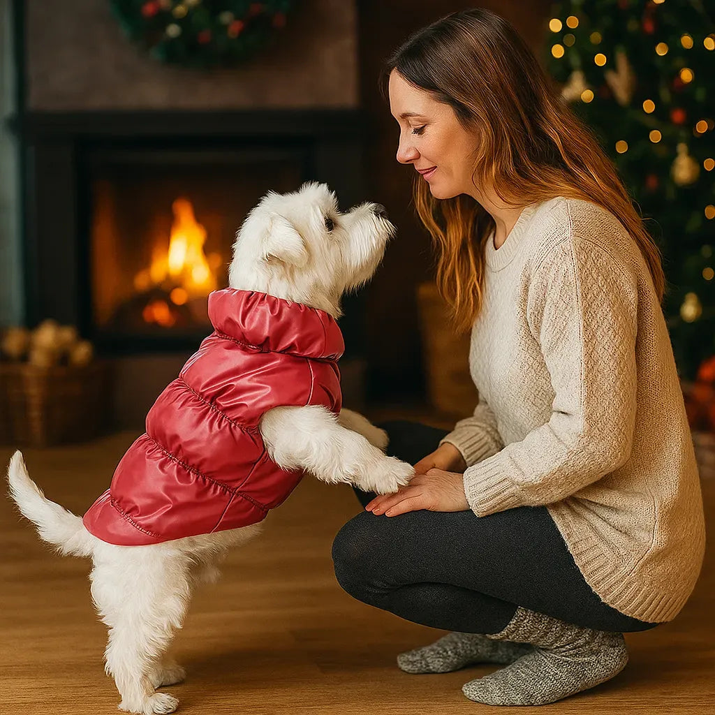 Soft Winter Dog Coat – Fleece Pullover | PuppyPaw™