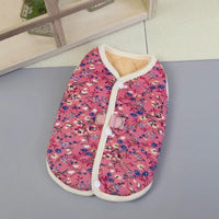 Floral Dog Jumpsuit – Plush Fleece Winter Coat | PuppyPaw™