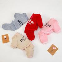 Thickened Dog Hoodie Jumpsuit – Fleece Lined | PuppyPaw™