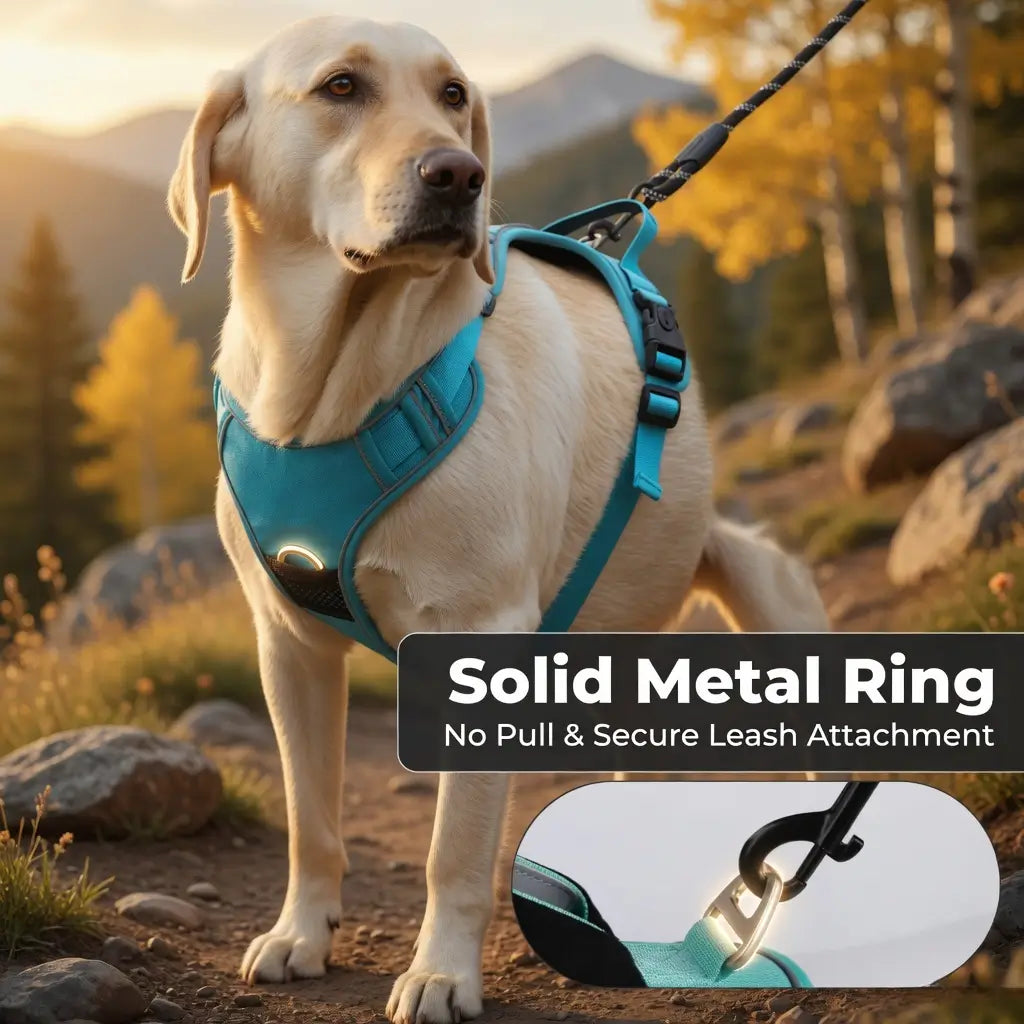 Tactical Dog Harness & Leash Set – AirTag Holder | PuppyPaw™