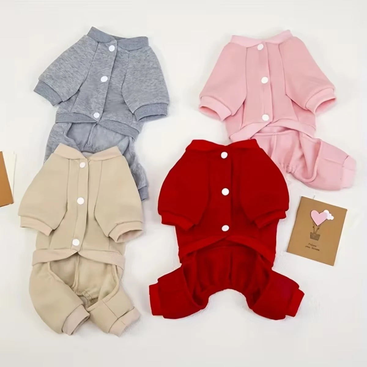 Thickened Dog Hoodie Jumpsuit – Fleece Lined | PuppyPaw™