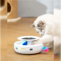 2-in-1 Automatic Interactive Cat Toy – 5 Modes | PuppyPaw™